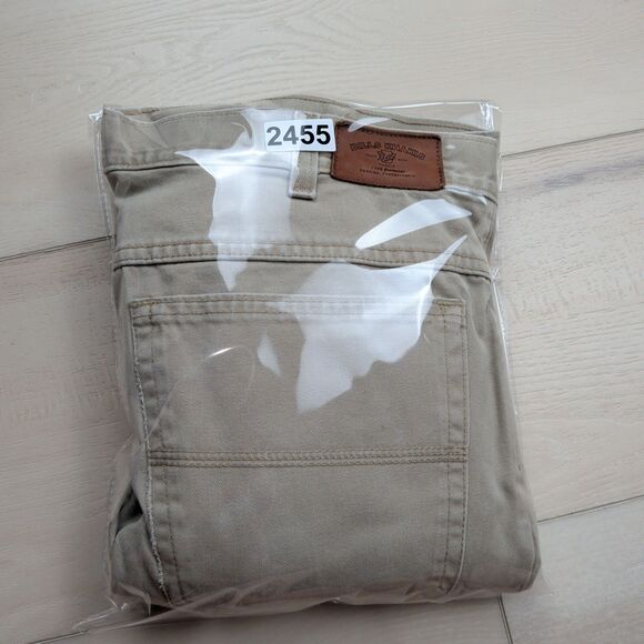 Bills Khakis Pants Mens 38x31 Beige Bullard Twill Flat Front Chino Made in USA - Picture 12 of 12